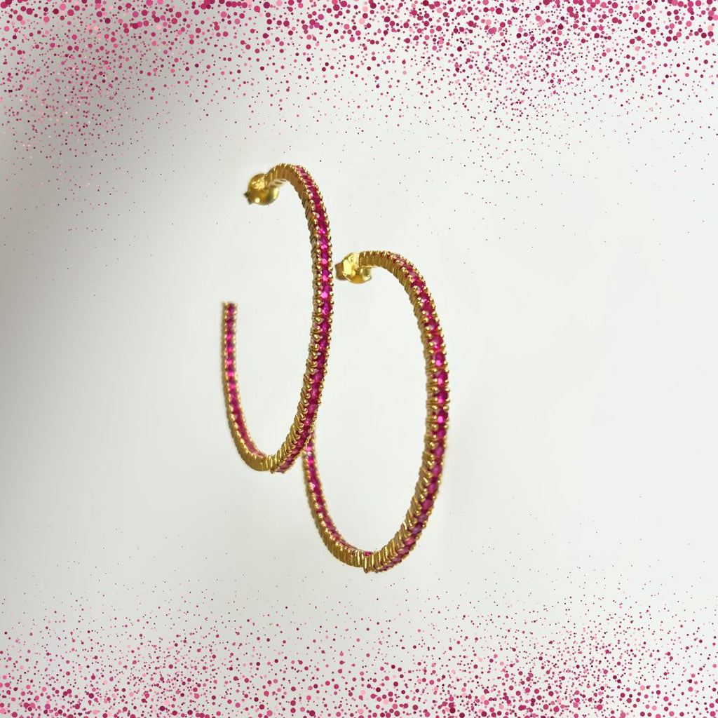 GRLinda crystal hoops